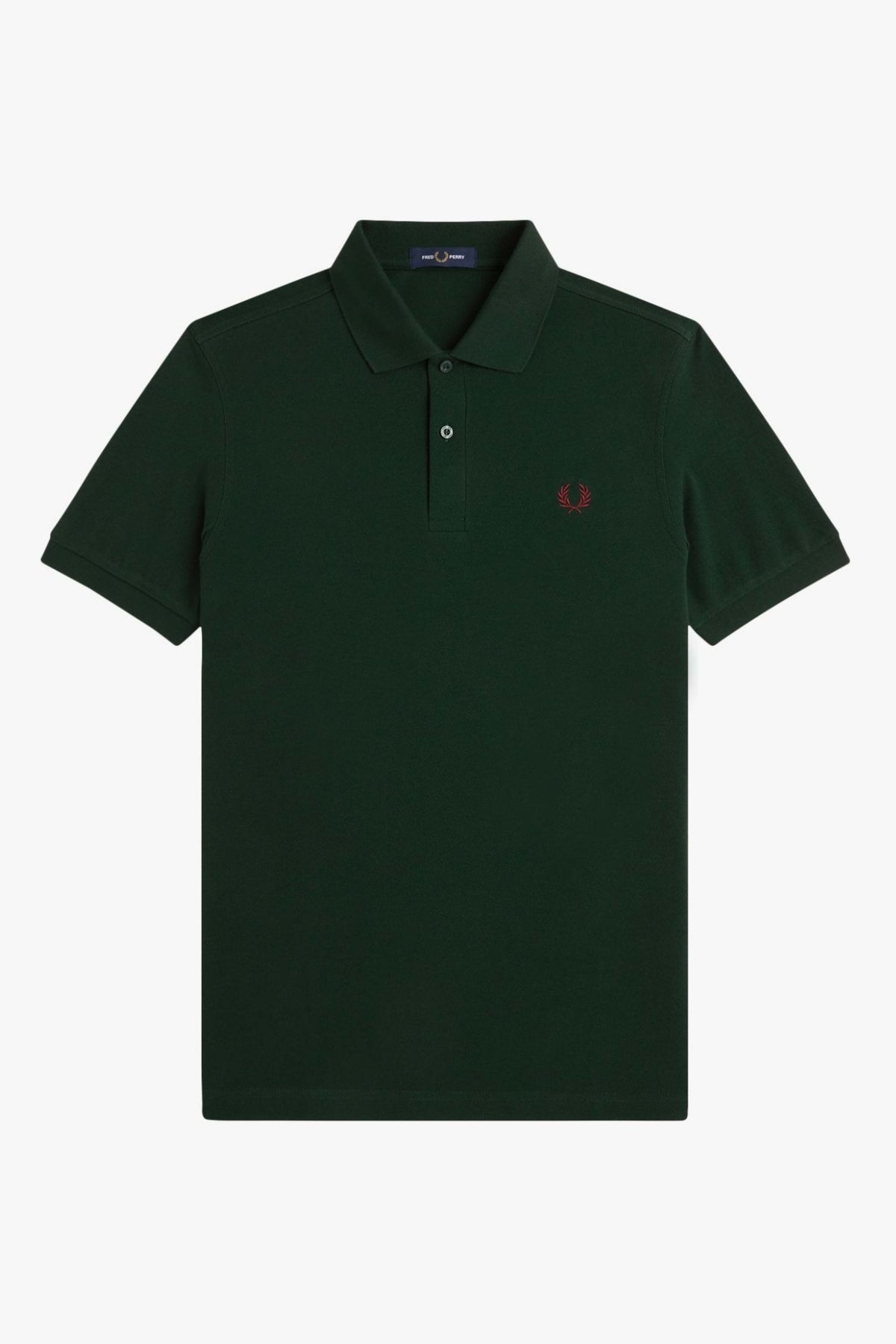 FRED PERRY  PLAIN FRED PERRY SHIRT en color VERDE  (1)