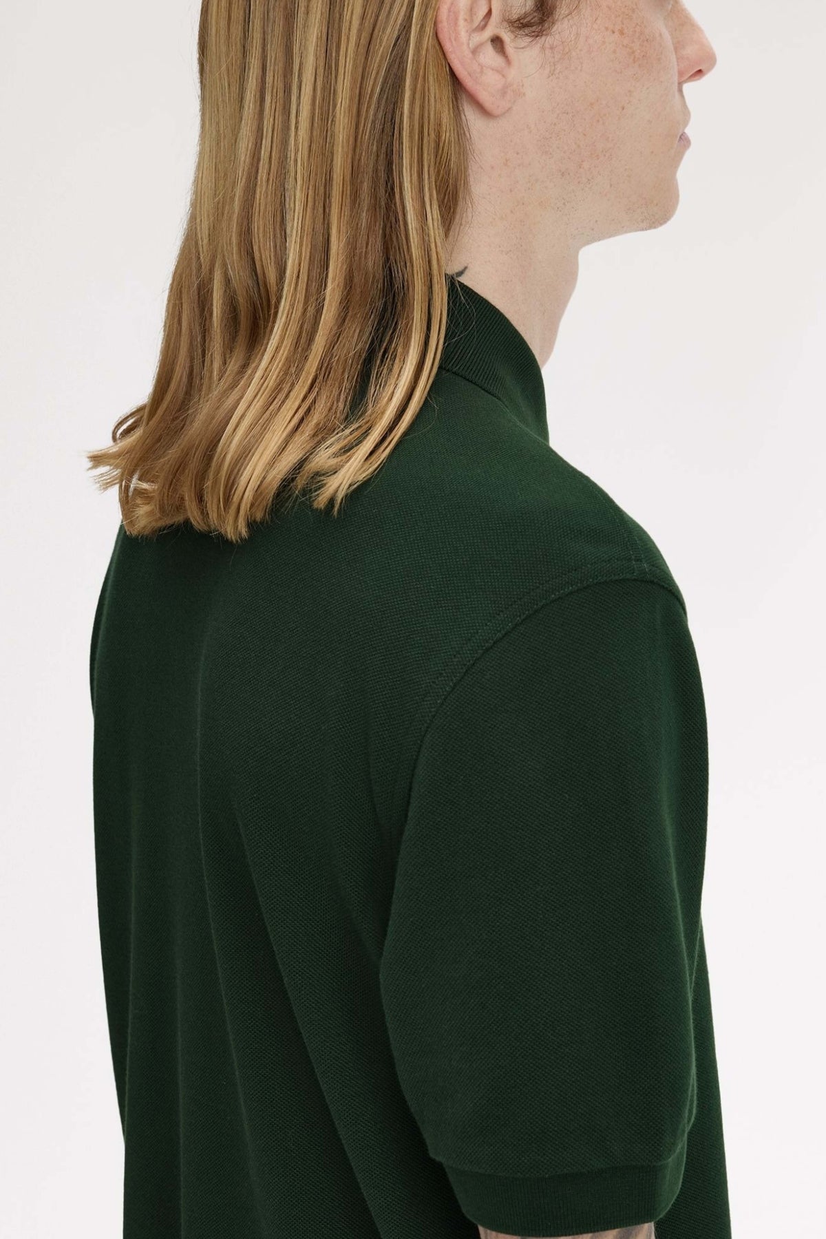 FRED PERRY  PLAIN FRED PERRY SHIRT en color VERDE  (2)