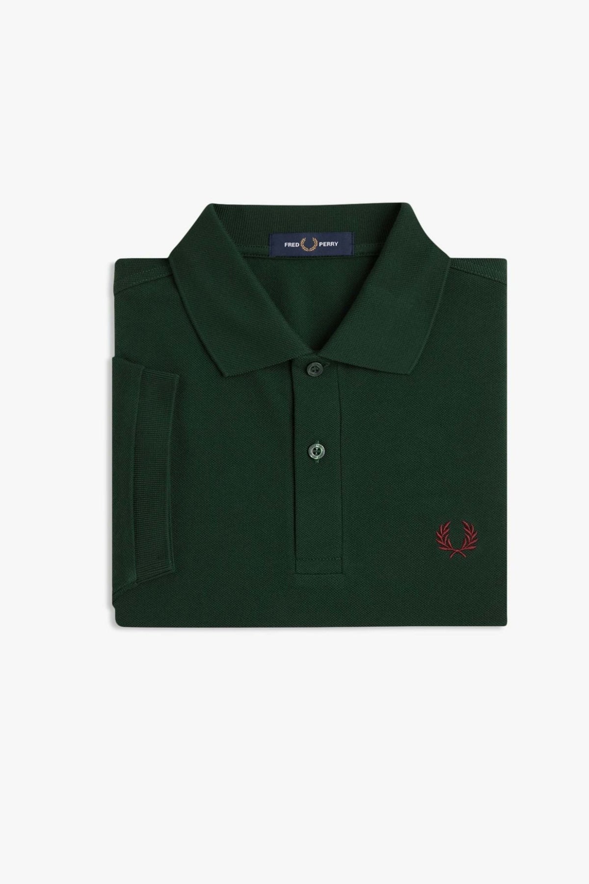 FRED PERRY  PLAIN FRED PERRY SHIRT en color VERDE  (3)