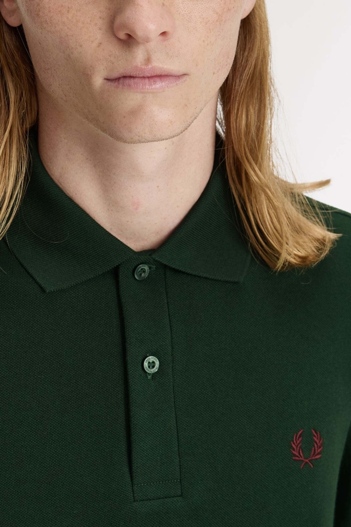 FRED PERRY  PLAIN FRED PERRY SHIRT en color VERDE  (4)