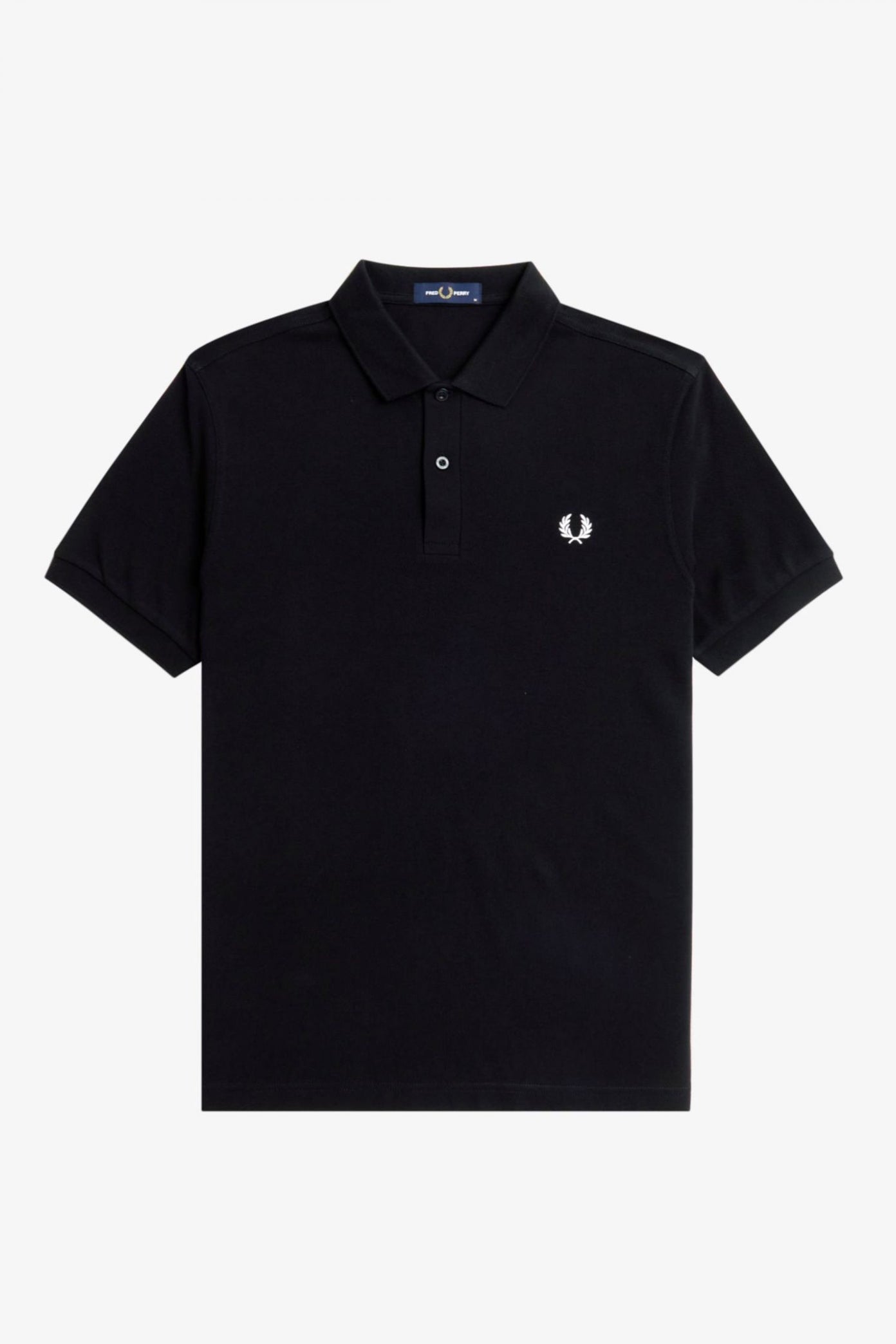 FRED PERRY  PLAIN FRED PERRY SHIRT en color NEGRO  (2)