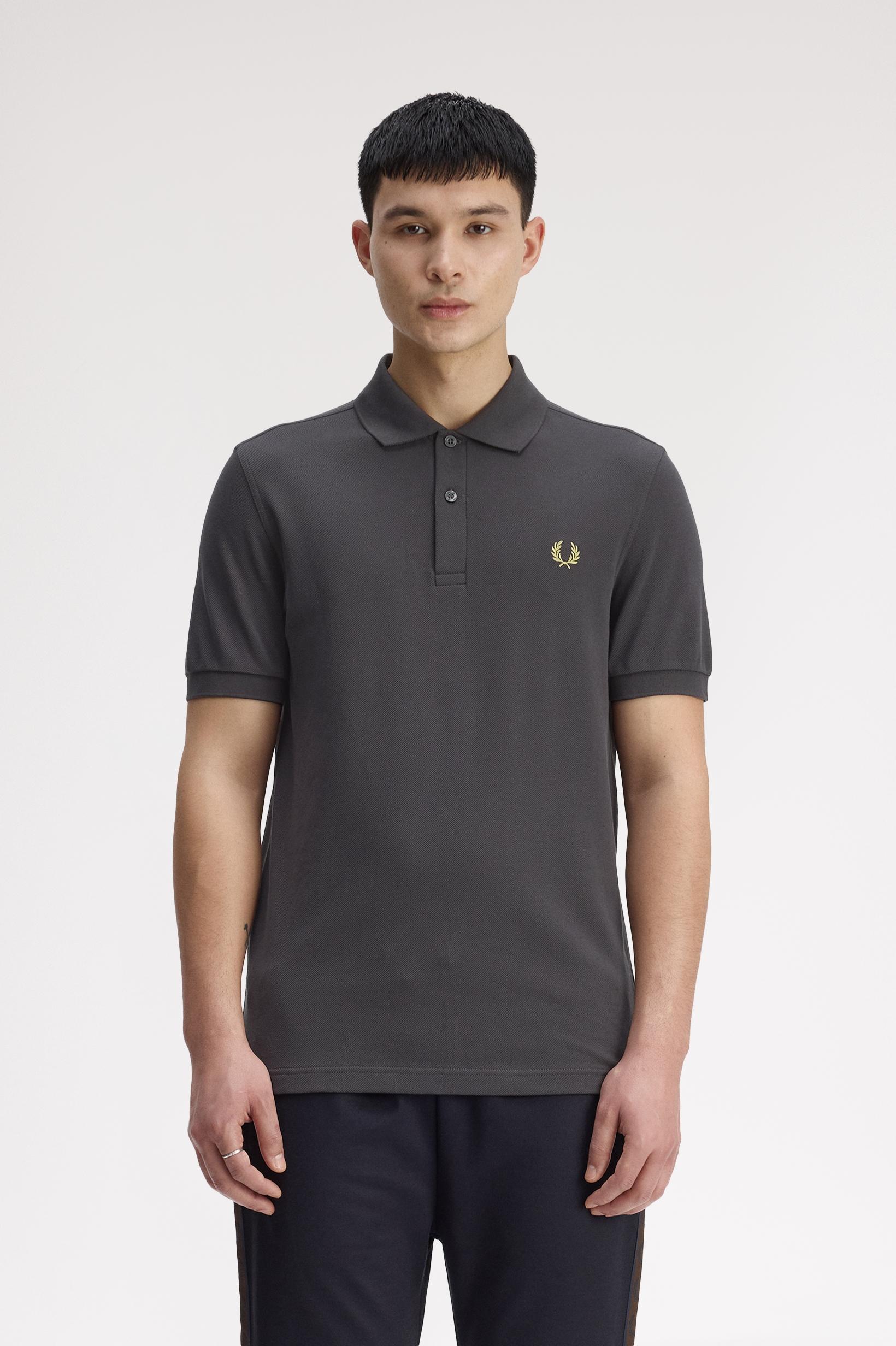 FRED PERRY  PLAIN FRED PERRY SHIRT en color GRIS  (1)