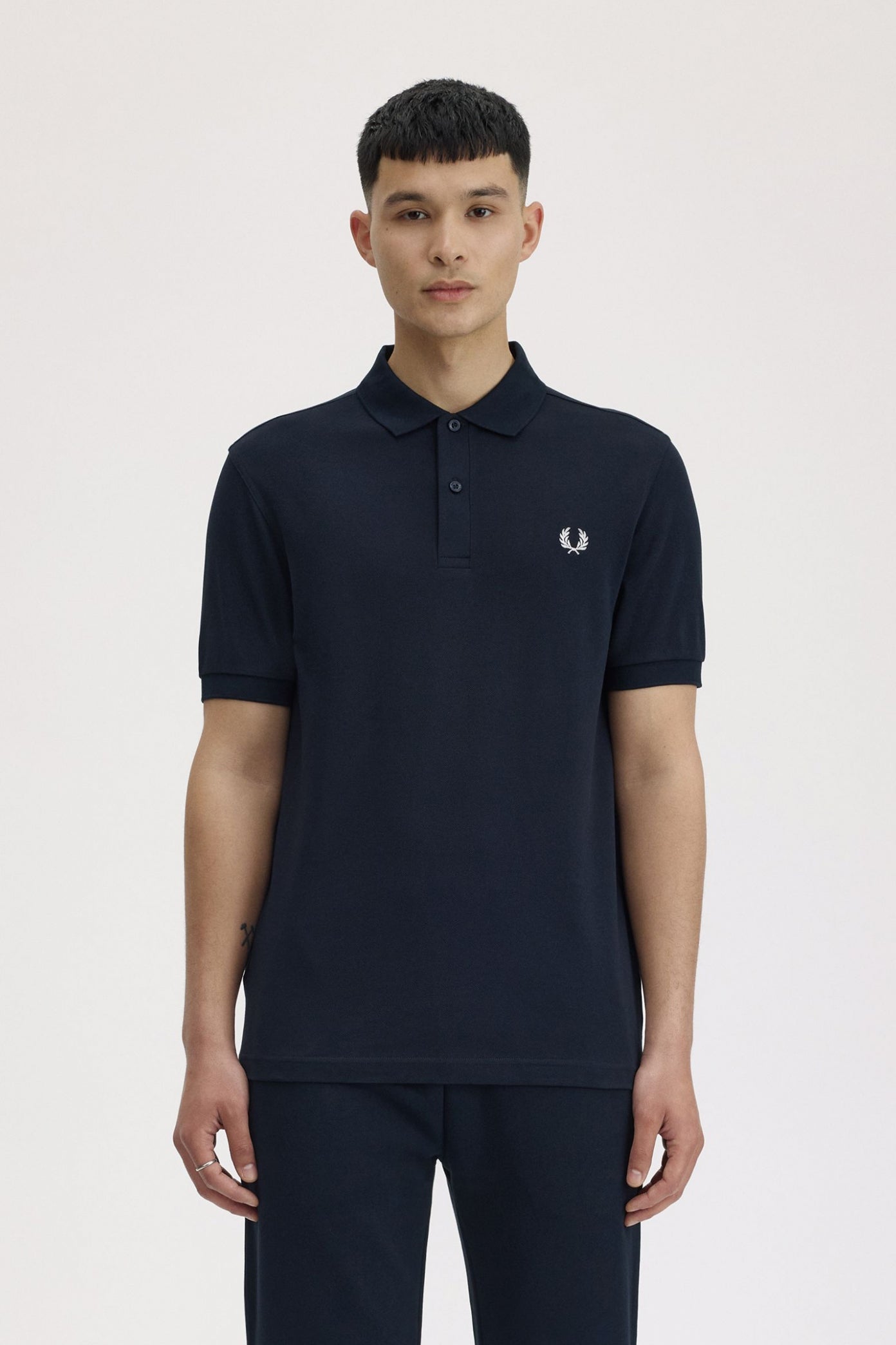 FRED PERRY  PLAIN FRED PERRY SHIRT en color AZUL  (1)