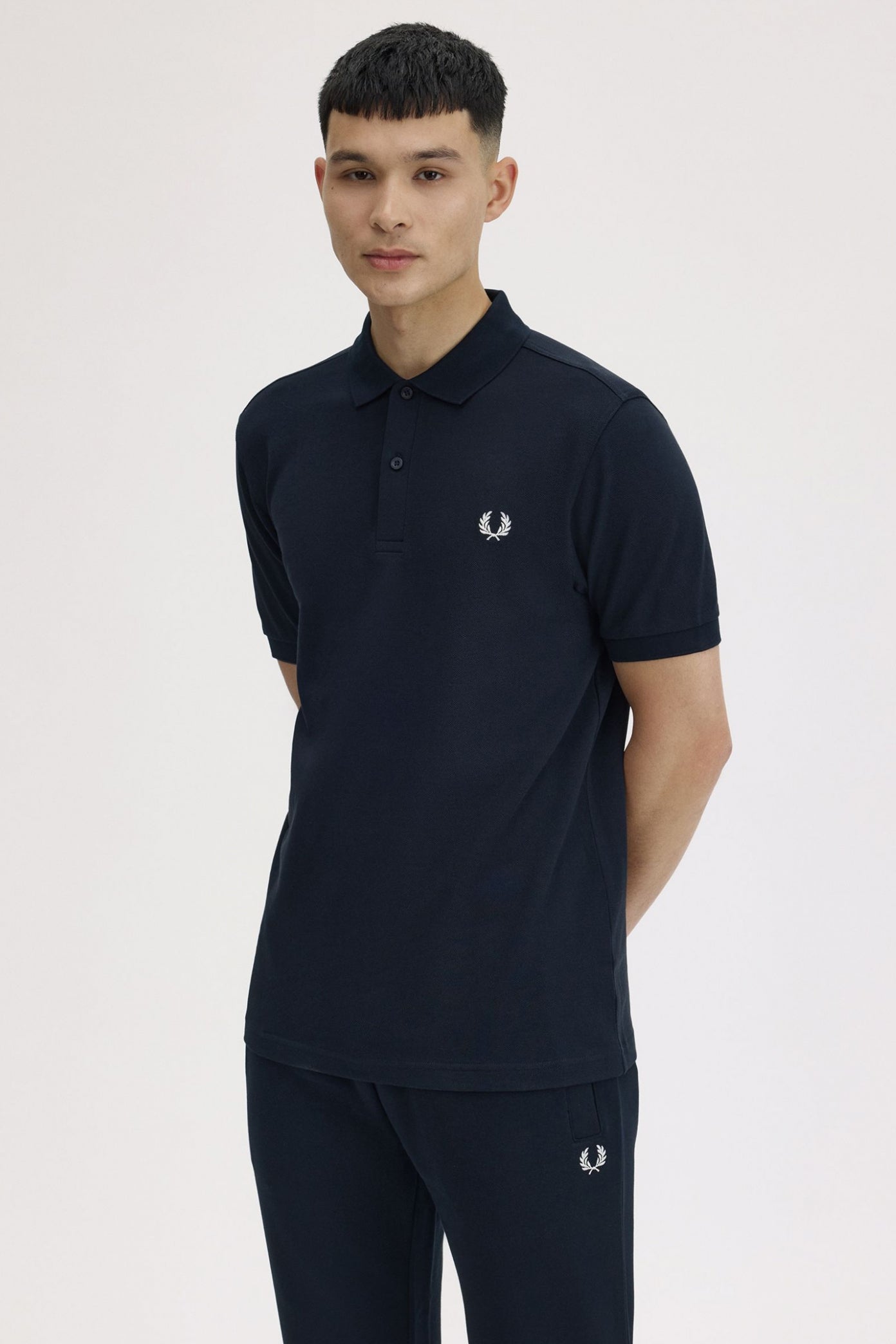 FRED PERRY  PLAIN FRED PERRY SHIRT en color AZUL  (4)