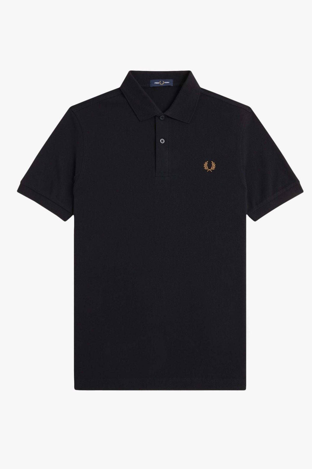 FRED PERRY  PLAIN FRED PERRY SHIRT en color NEGRO  (1)