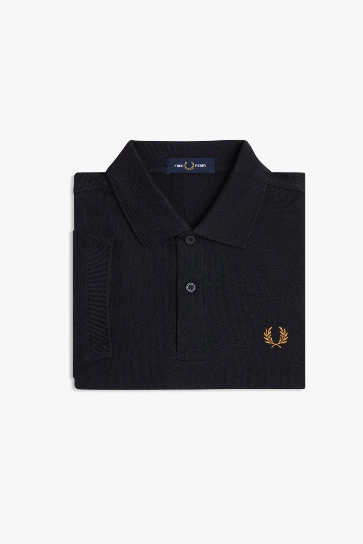 FRED PERRY  PLAIN FRED PERRY SHIRT en color NEGRO  (3)