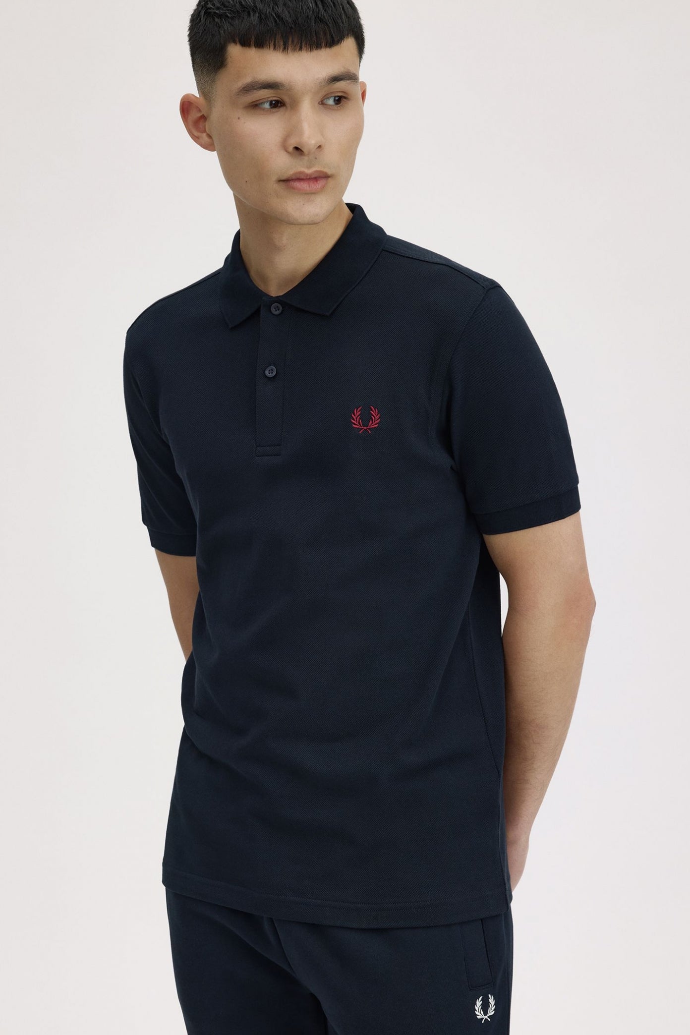 FRED PERRY  PLAIN FRED PERRY SHIRT en color AZUL  (4)