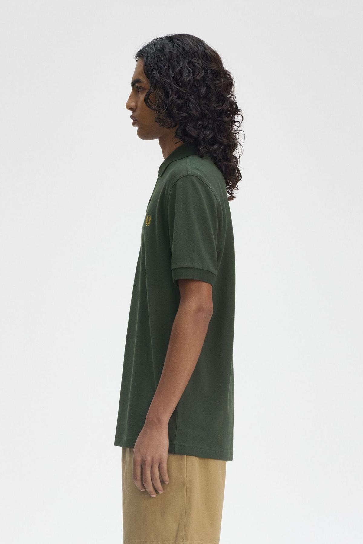 FRED PERRY  PLAIN FRED PERRY SHIRT en color VERDE  (3)