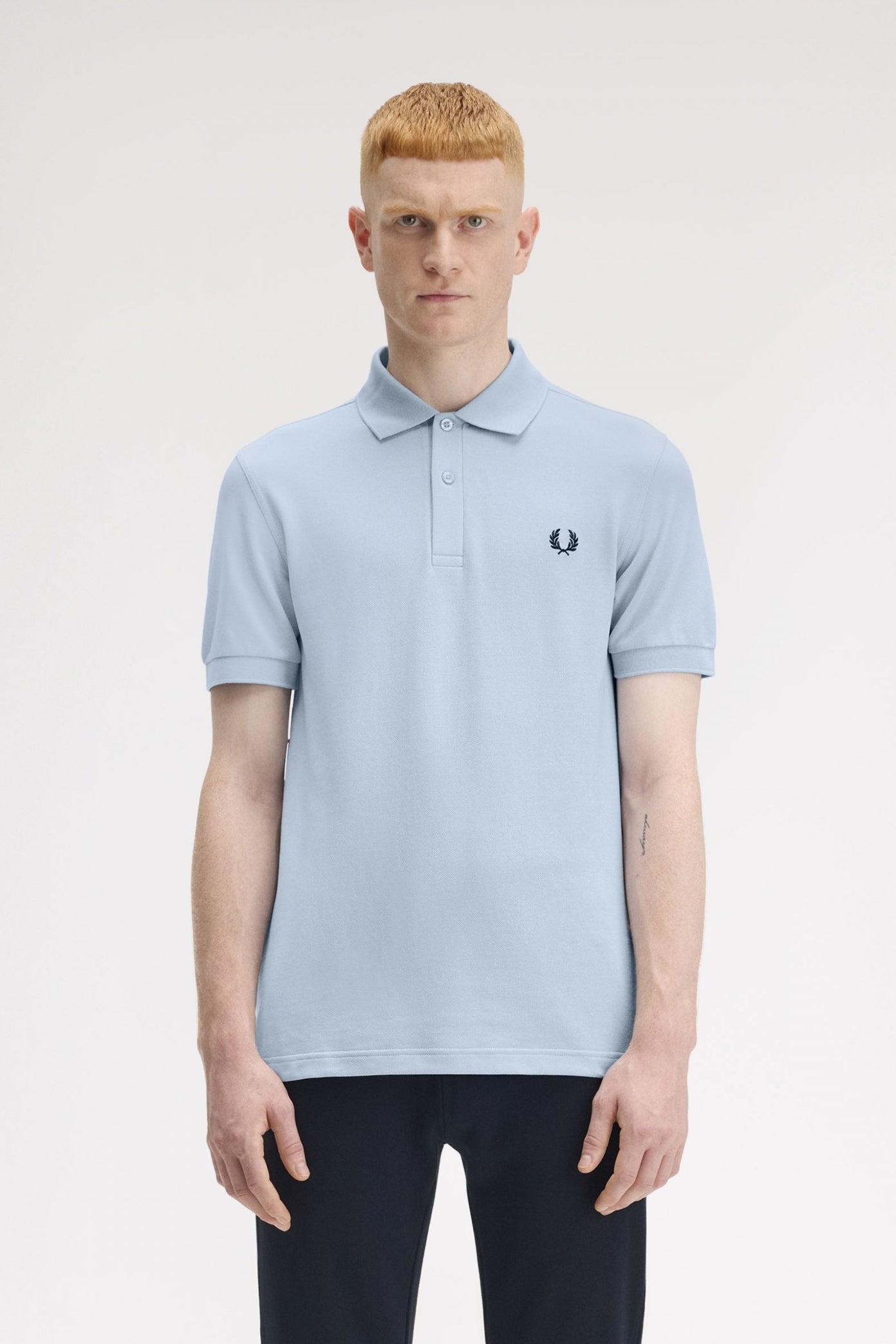 FRED PERRY  PLAIN FRED PERRY SHIRT en color AZUL  (1)