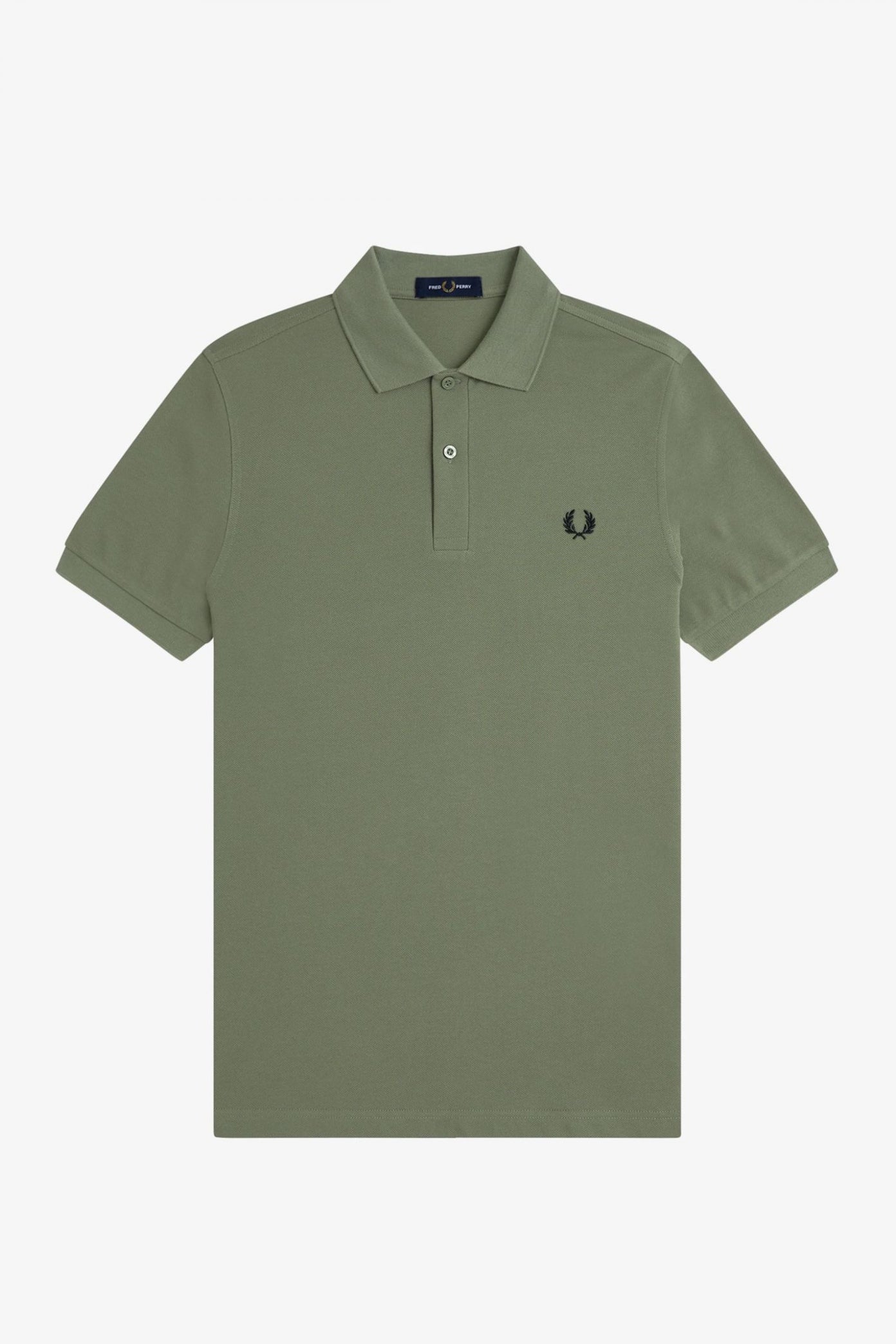 FRED PERRY  PLAIN FRED PERRY SHIRT en color VERDE  (2)