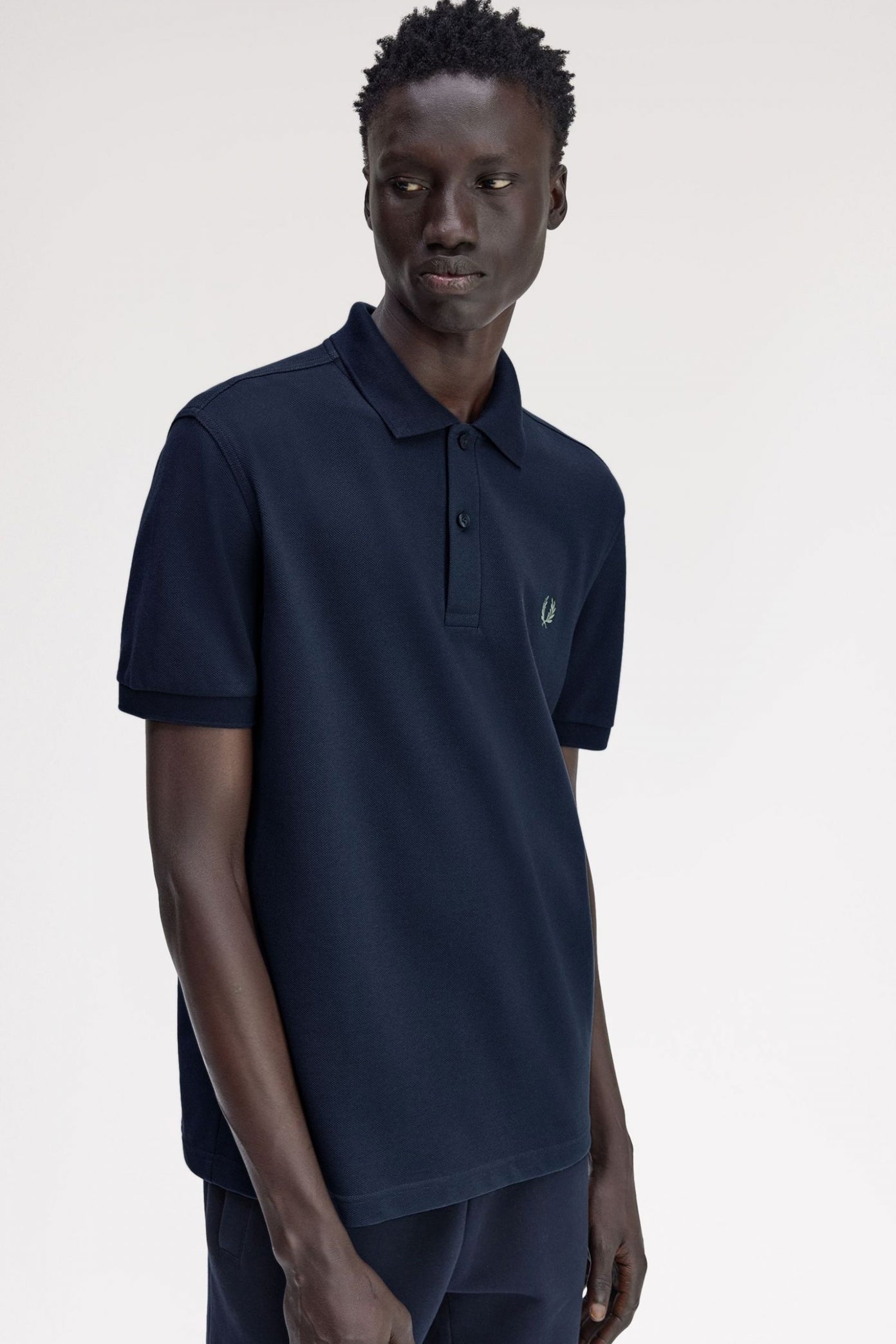 FRED PERRY  PLAIN FRED PERRY SHIRT en color AZUL  (4)