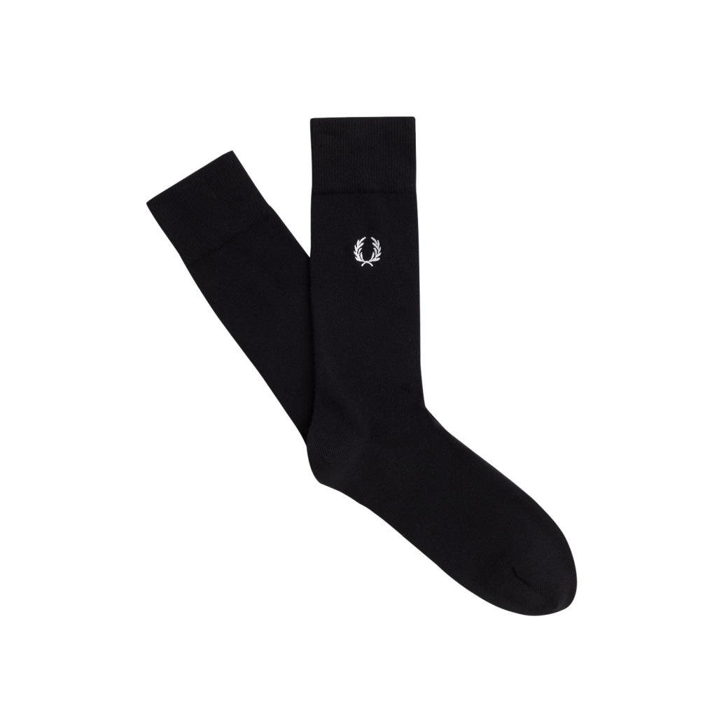 FRED PERRY WREATH SOCK en color NEGRO  (3)