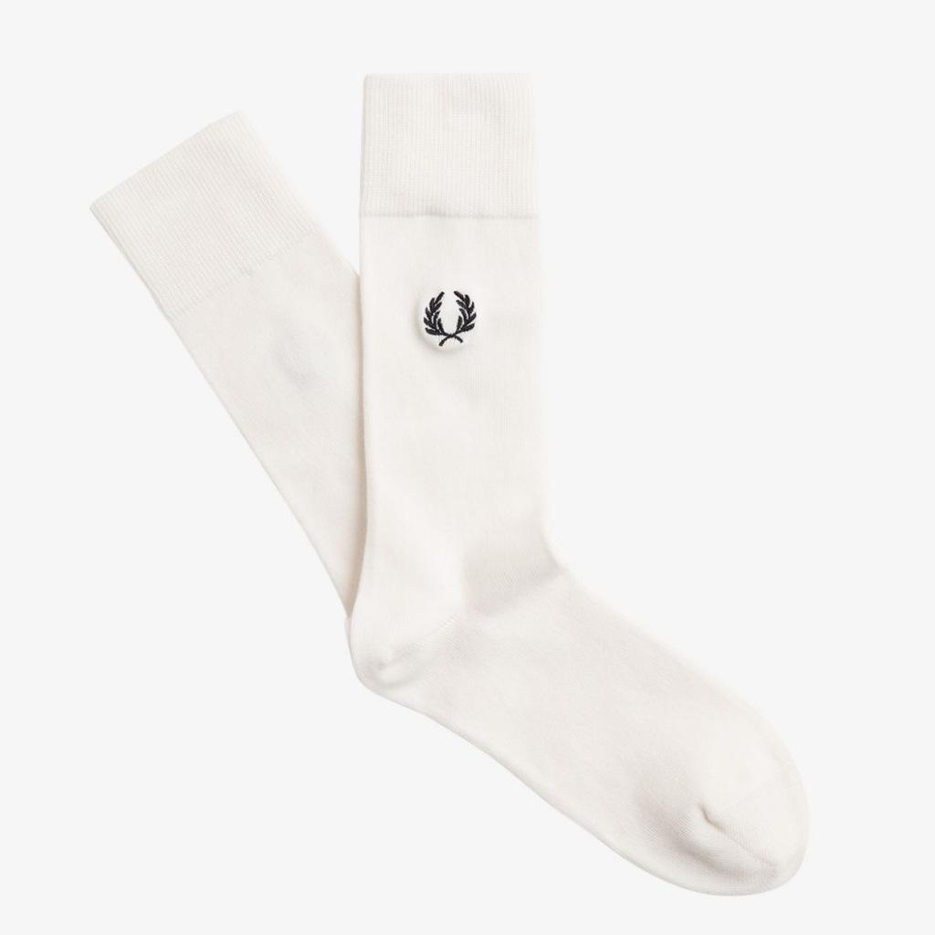 FRED PERRY  CLASSIC LAUREL WREATH SOCK en color BLANCO  (3)