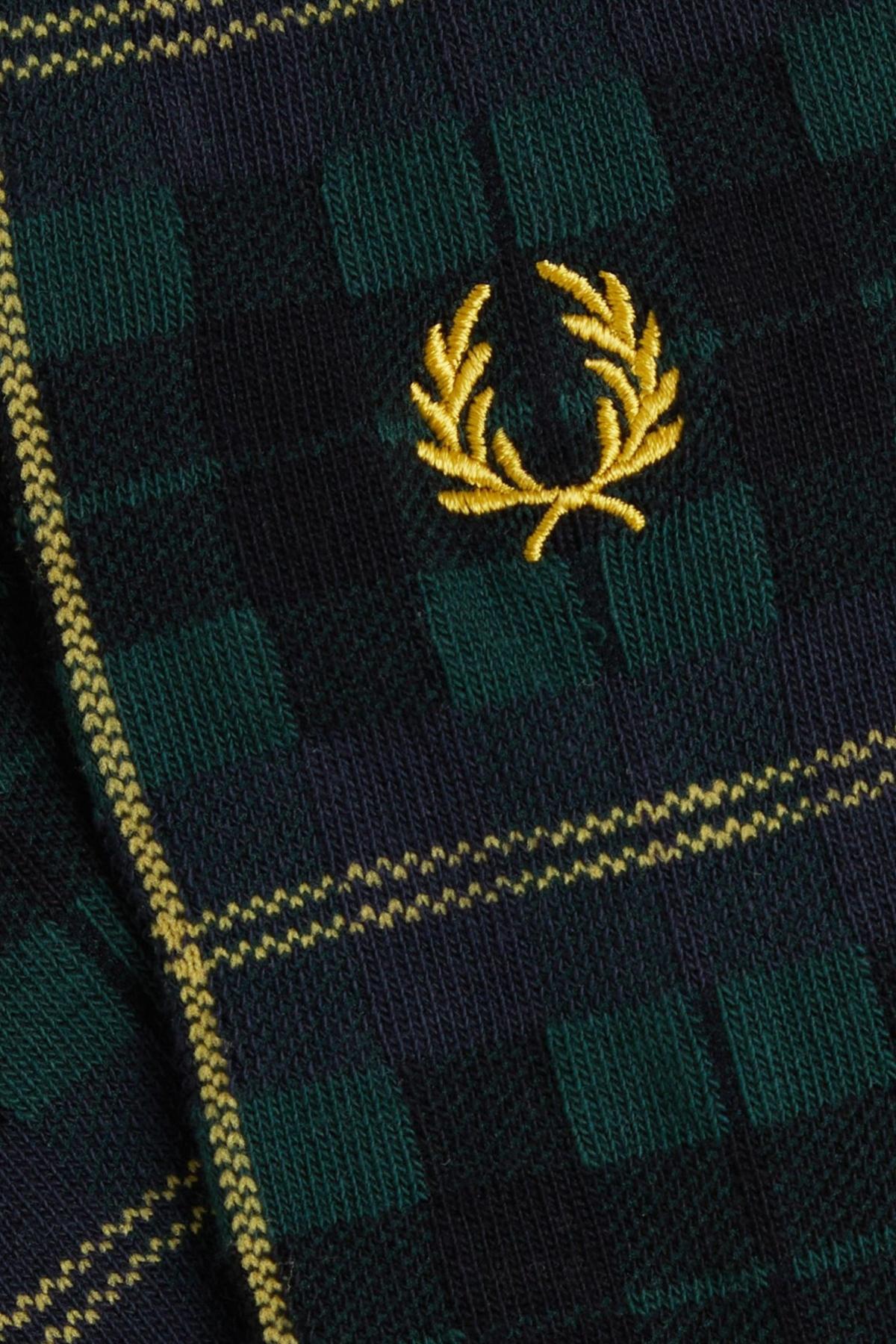 FRED PERRY CHECK SOCK en color AZUL  (2)