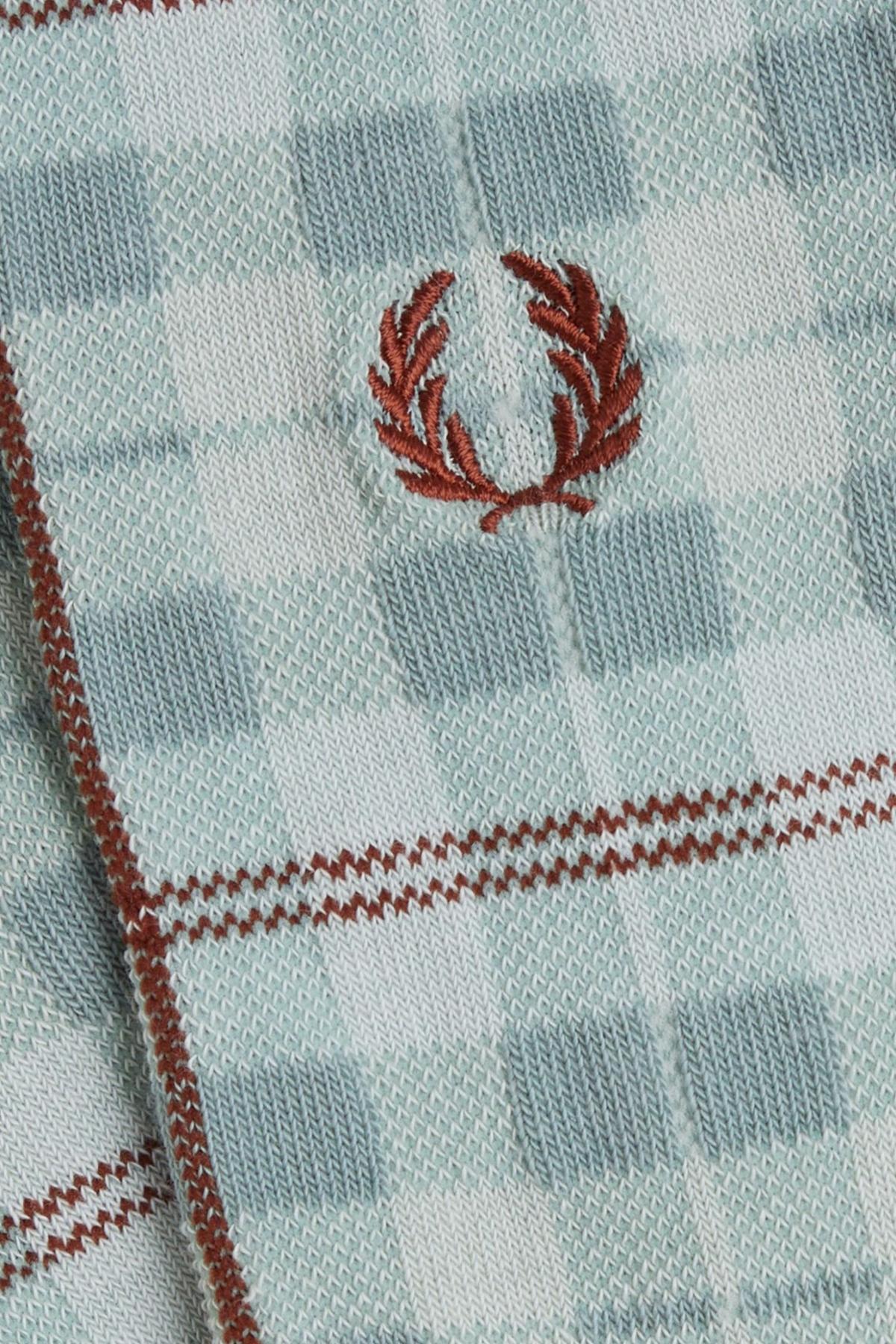 FRED PERRY CHECK SOCK en color VERDE  (2)