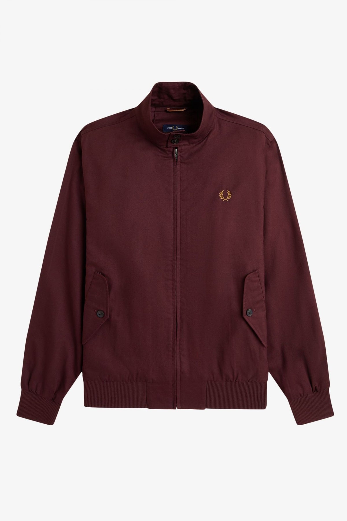 FRED PERRY HARRINGTON JACKET en color BURDEOS  (2)