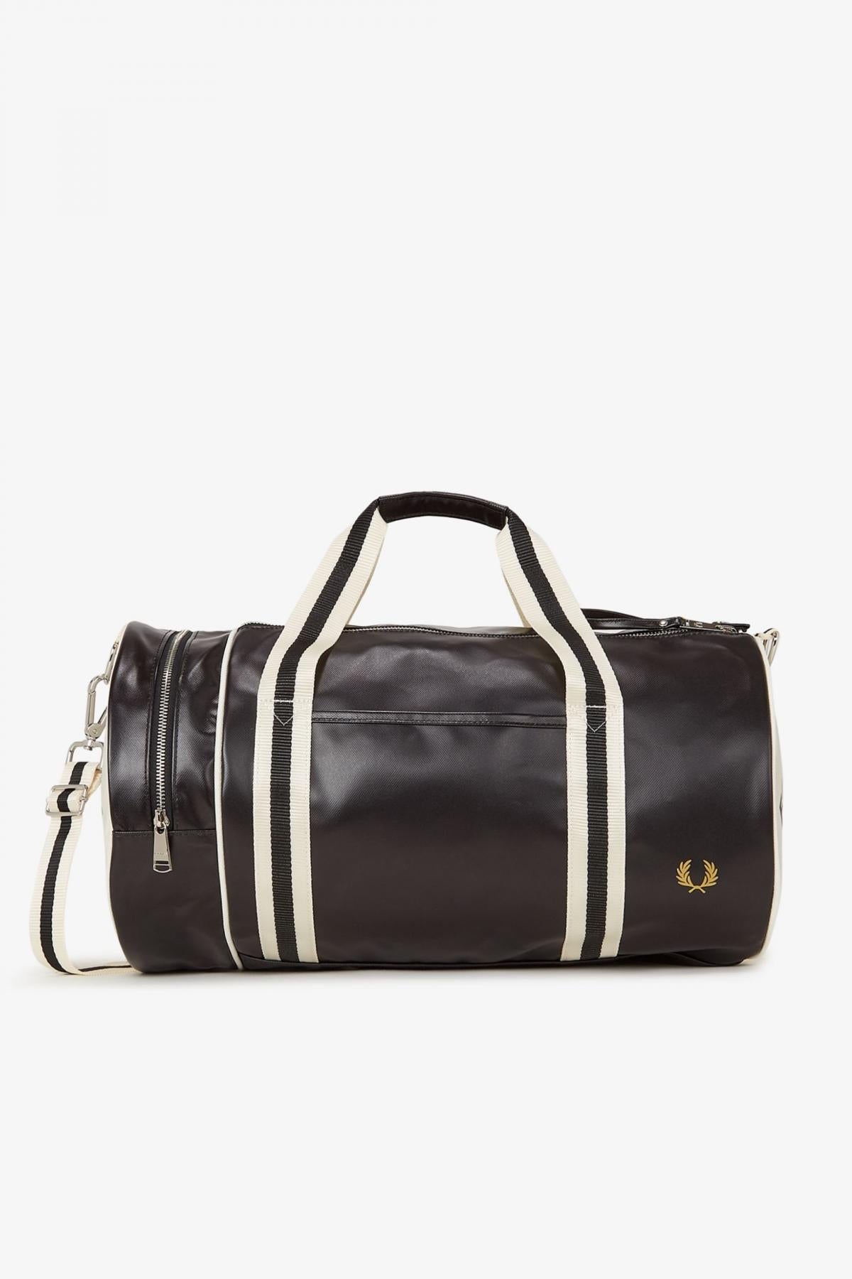 FRED PERRY CLASSIC BARREL BAG en color NEGRO  (1)