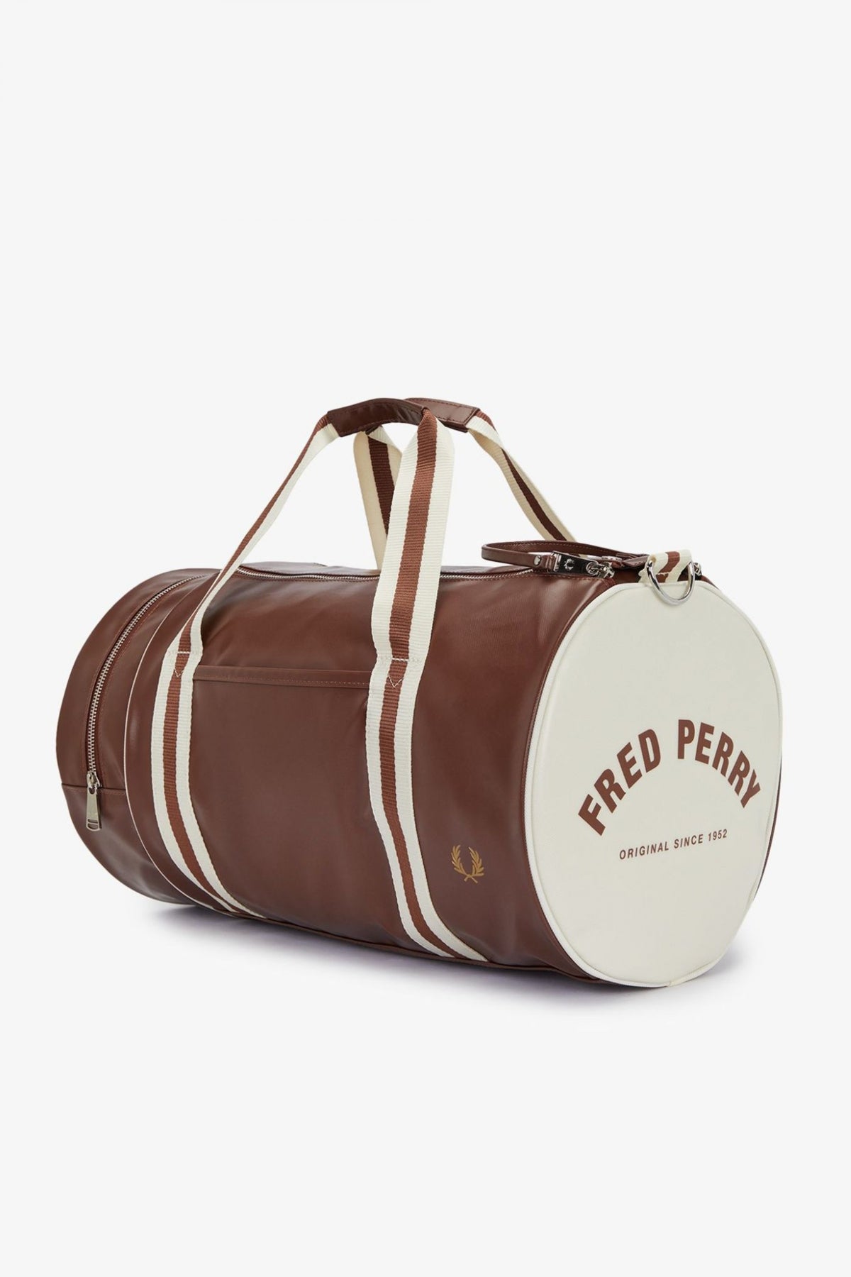 FRED PERRY CLASSIC BARREL BAG en color MARRON CLARO  (2)