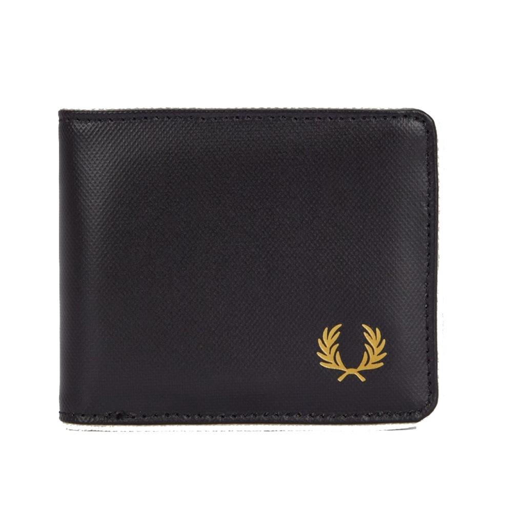 FRED PERRY  BILLFOLD W en color NEGRO  (4)
