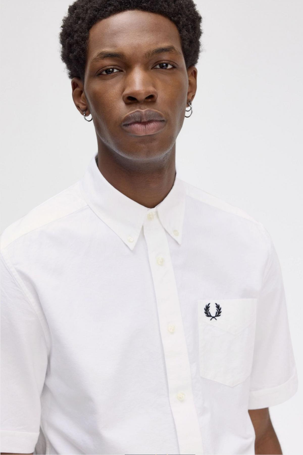 FRED PERRY OXFORD SHIRT en color BLANCO  (1)