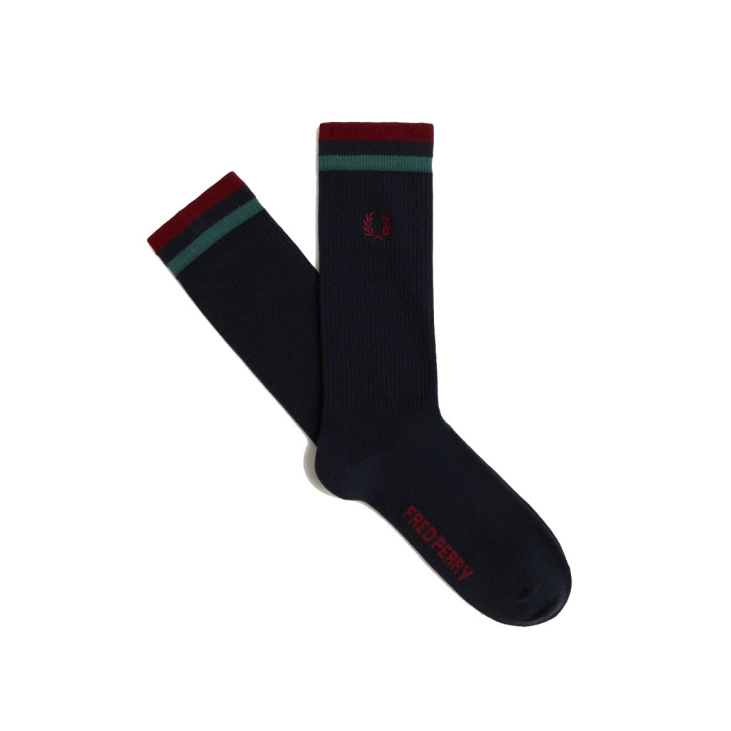FRED PERRY TIPPED SPORTS SOCK en color AZUL  (3)