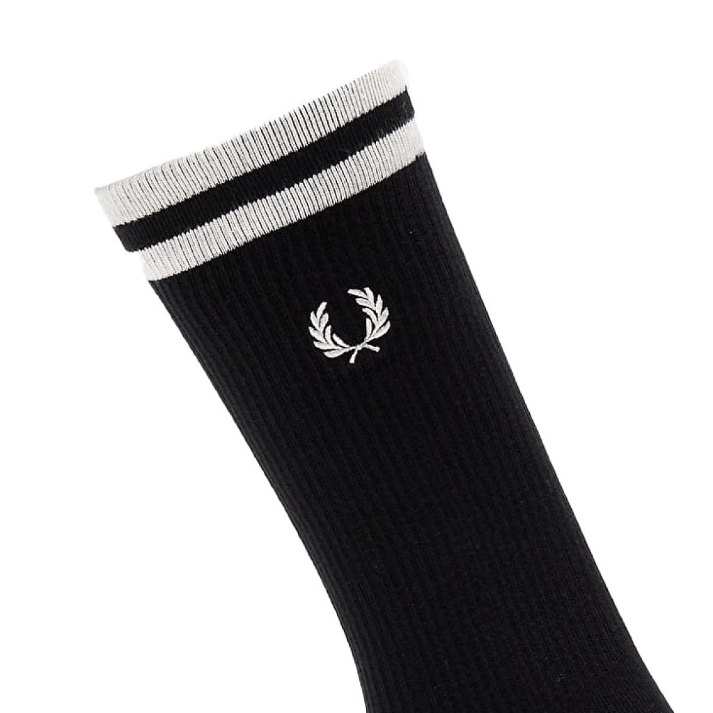 FRED PERRY TIPPED SPORTS SOCK en color NEGRO  (6)