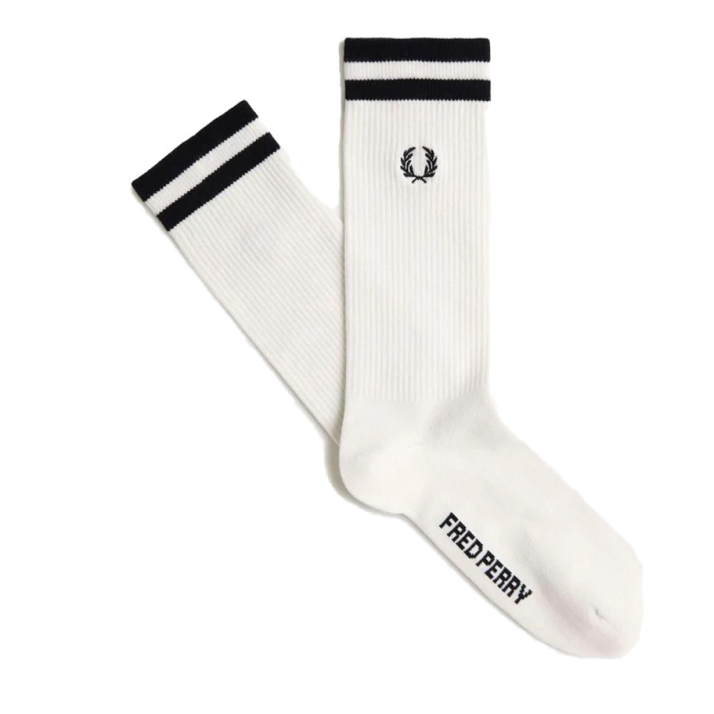 FRED PERRY TIPPED SPORTS SOCK en color BLANCO  (4)