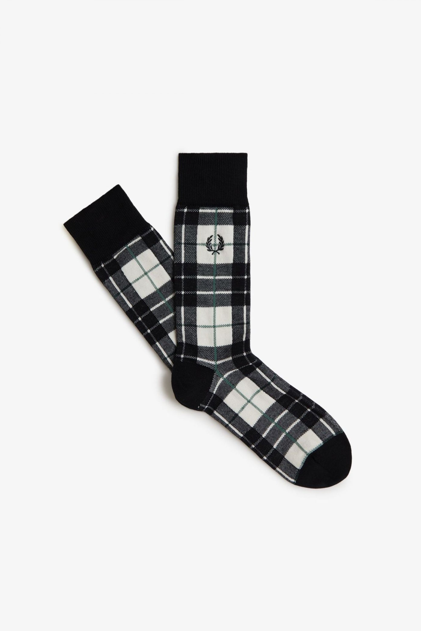FRED PERRY TARTAN SOCK en color NEGRO  (1)