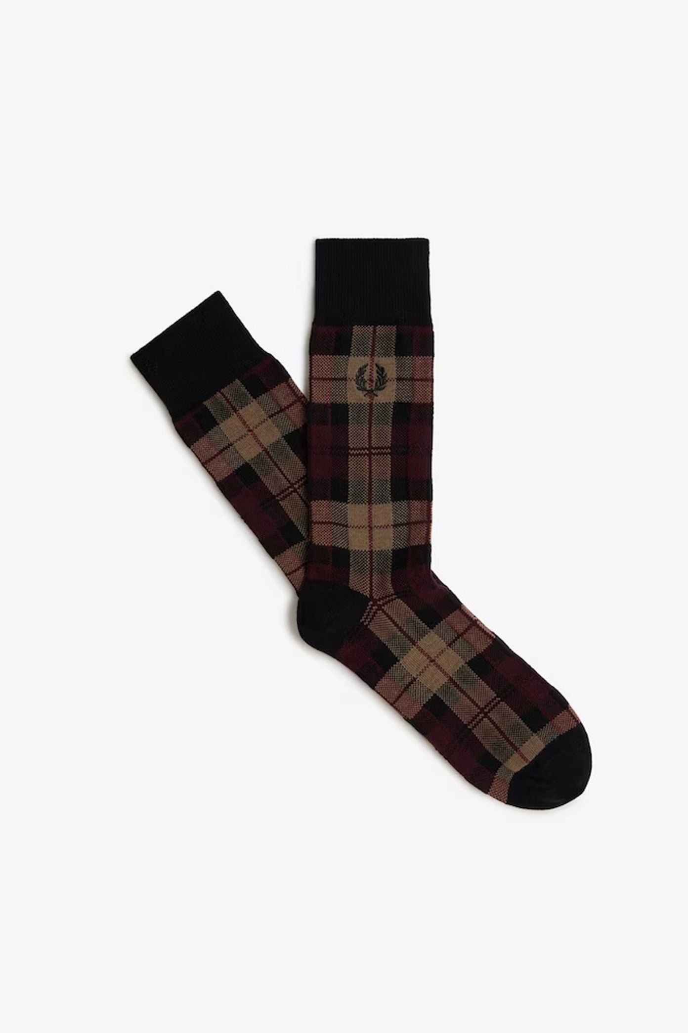 FRED PERRY TARTAN SOCK en color BURDEOS  (1)