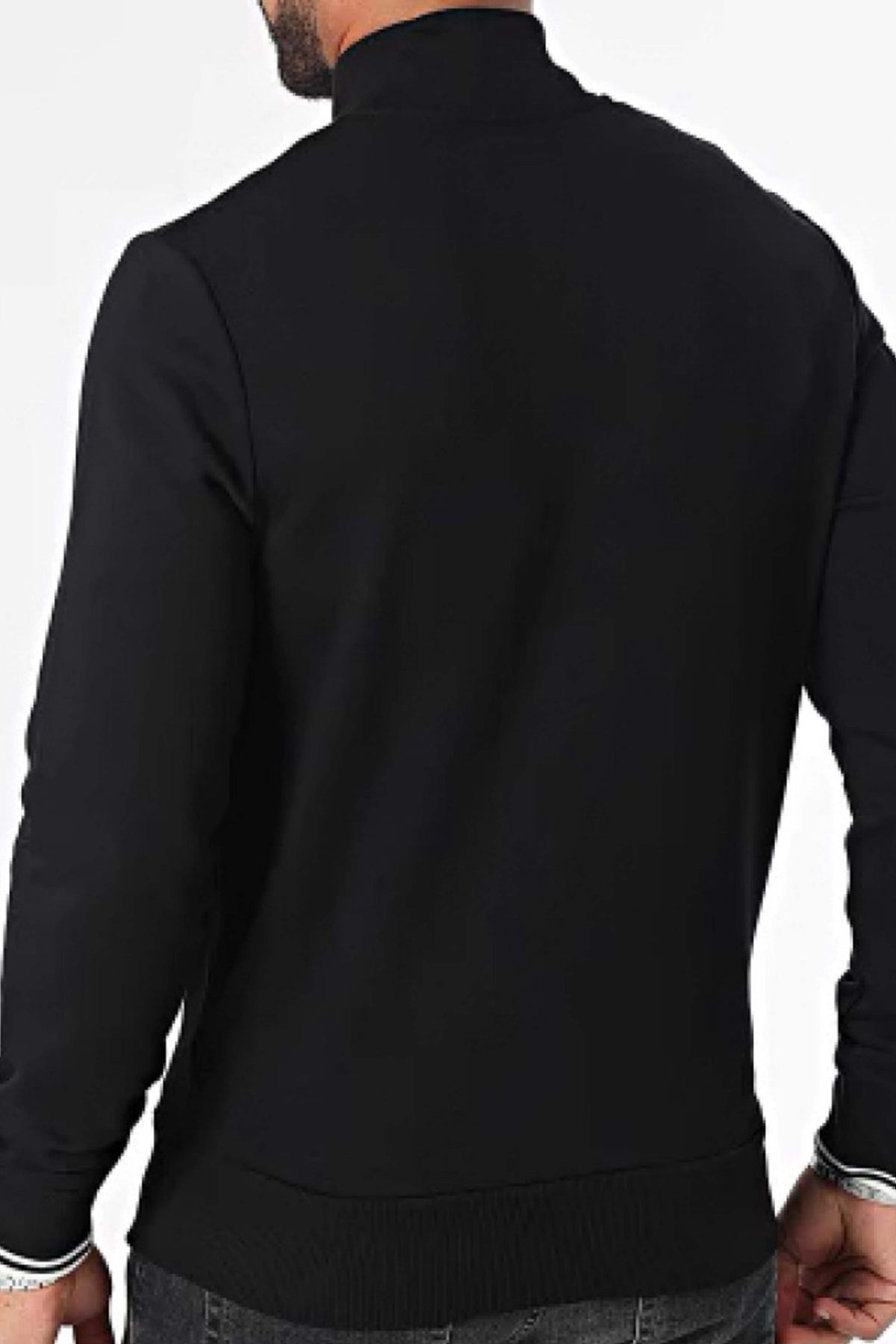 FRED PERRY HALF ZIP SWEATSHIRT en color NEGRO  (2)