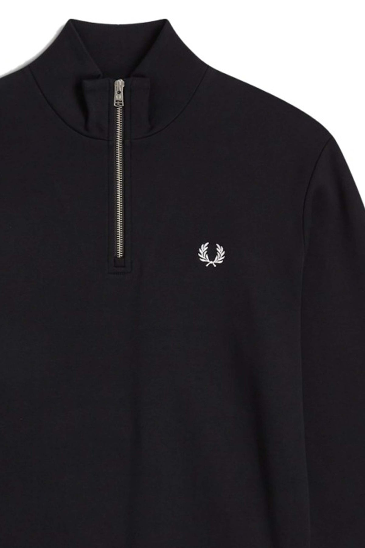 FRED PERRY HALF ZIP SWEATSHIRT en color NEGRO  (4)
