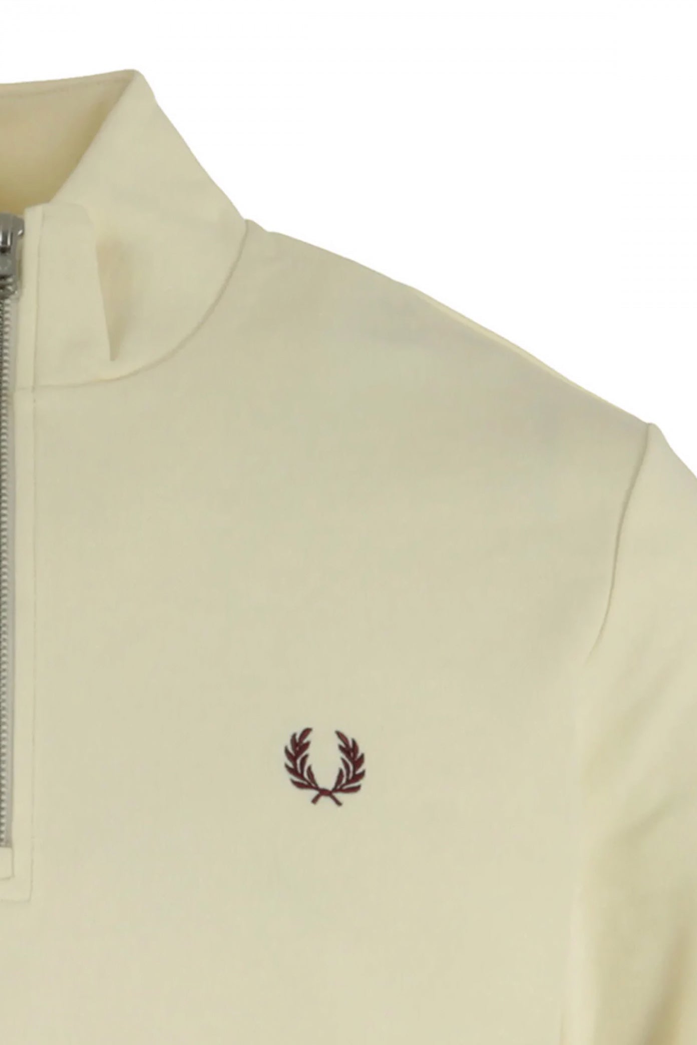 FRED PERRY HALF ZIP SWEATSHIRT en color BLANCO  (3)