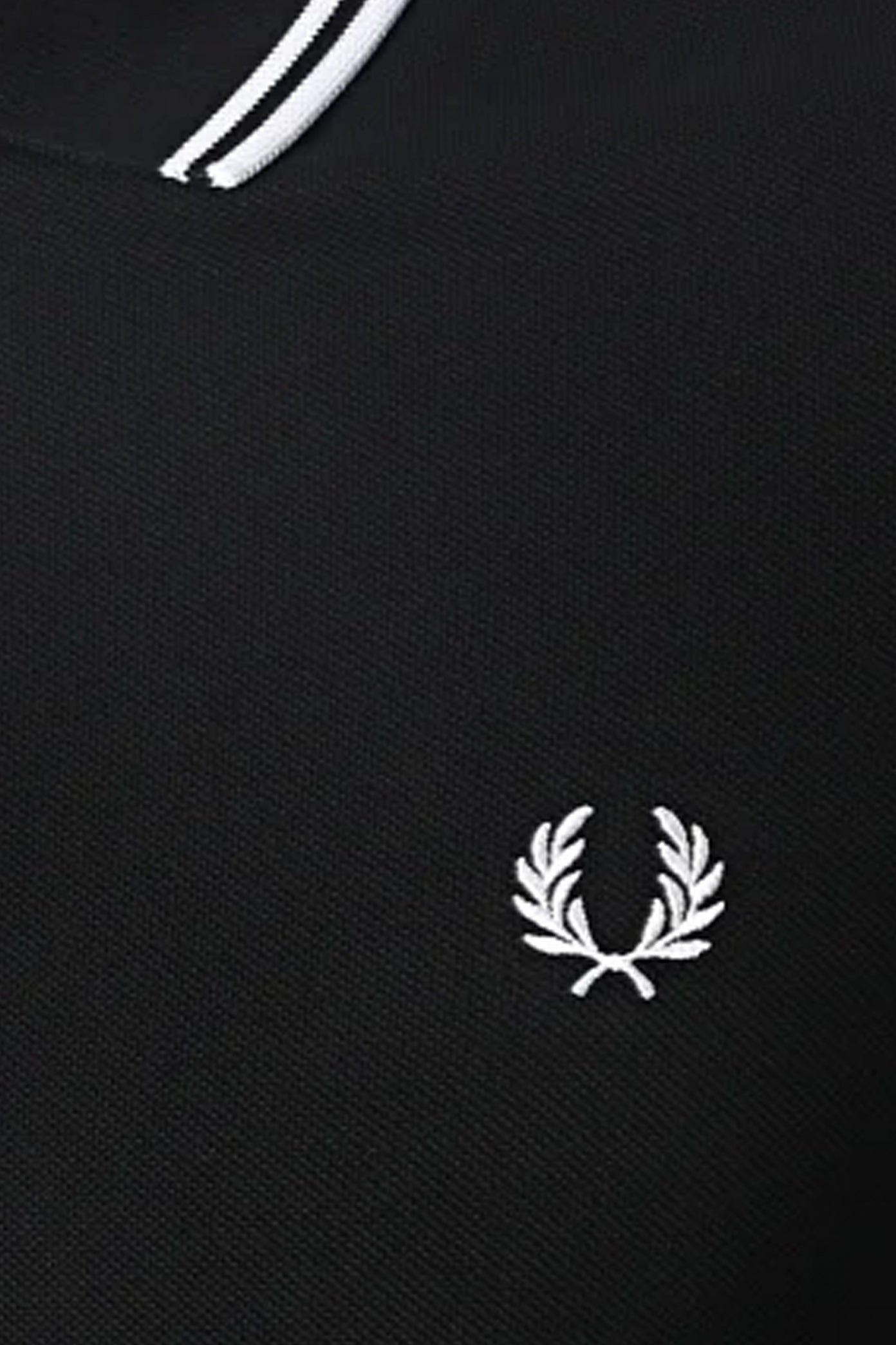 FRED PERRY LS TWIN TIPPED SHIRT en color NEGRO  (3)