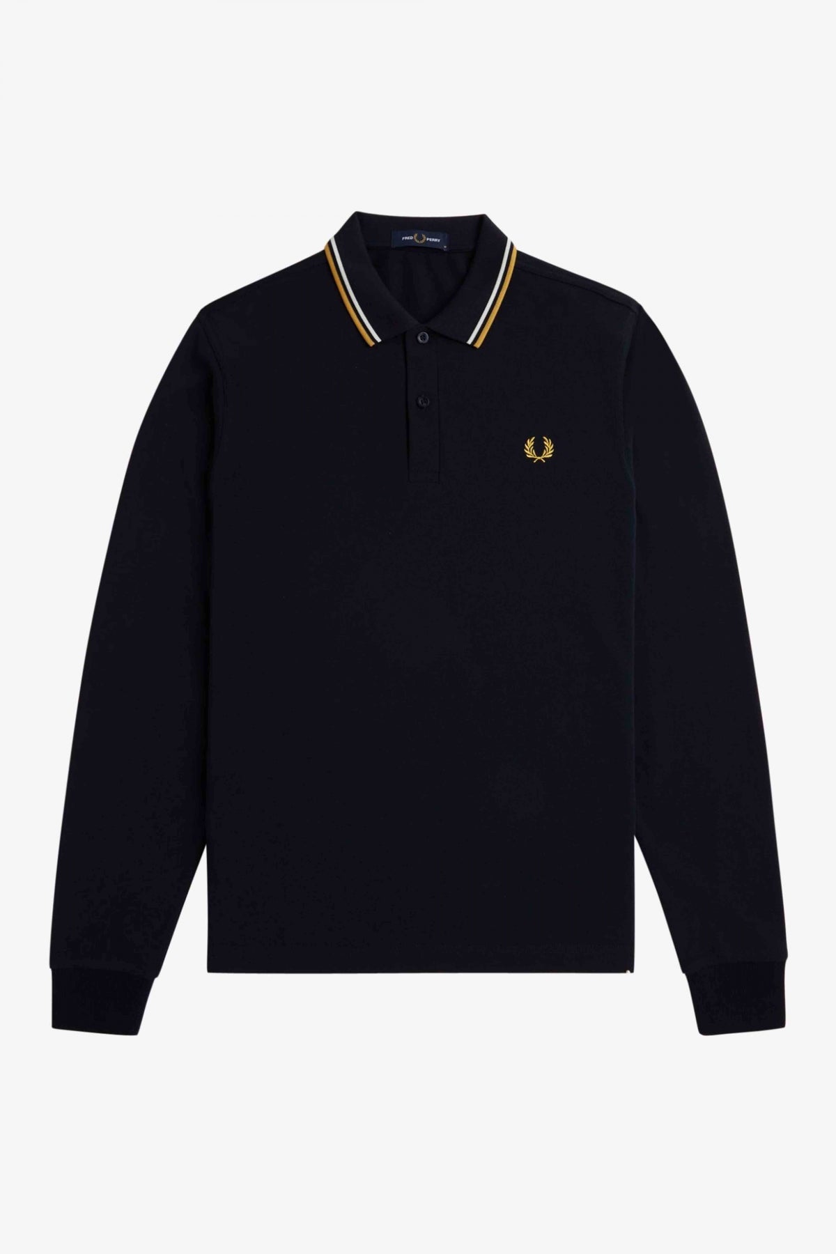 FRED PERRY LS TWIN TIPPED SHIRT en color AZUL  (2)