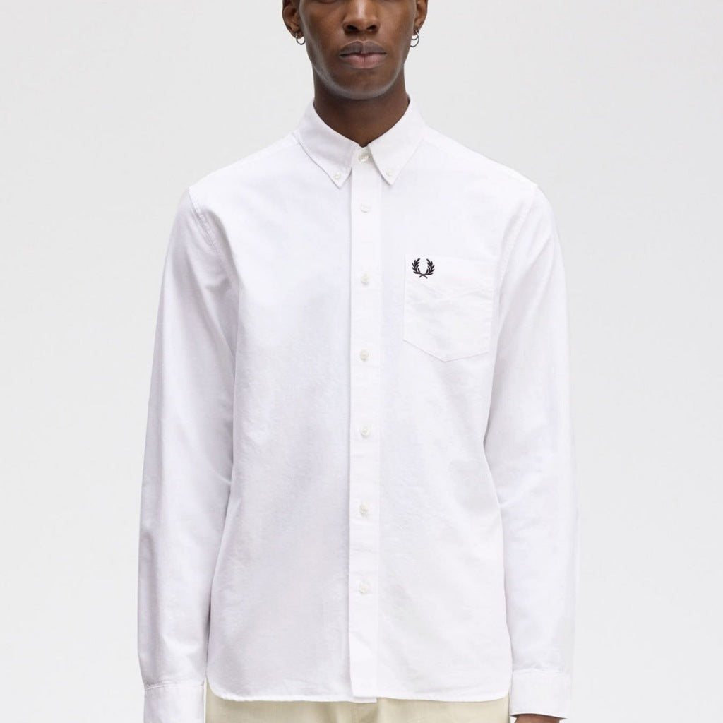 FRED PERRY OXFORD SHIRT en color BLANCO  (5)