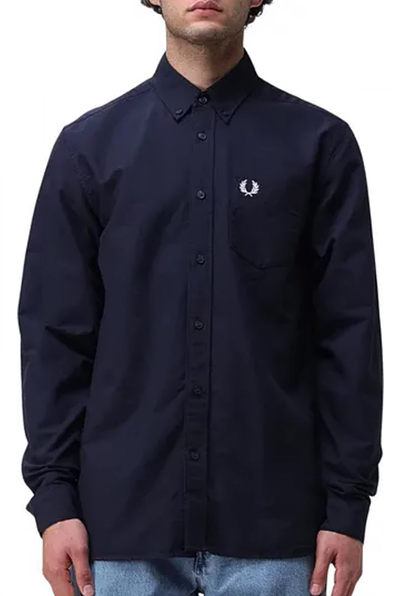 FRED PERRY OXFORD SHIRT en color AZUL  (1)