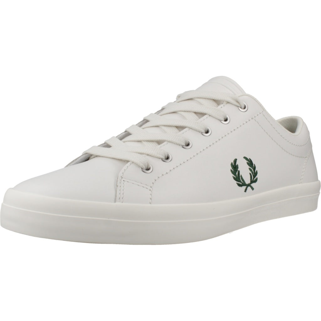 FRED PERRY BASELINE LEATHER en color BLANCO  (1)