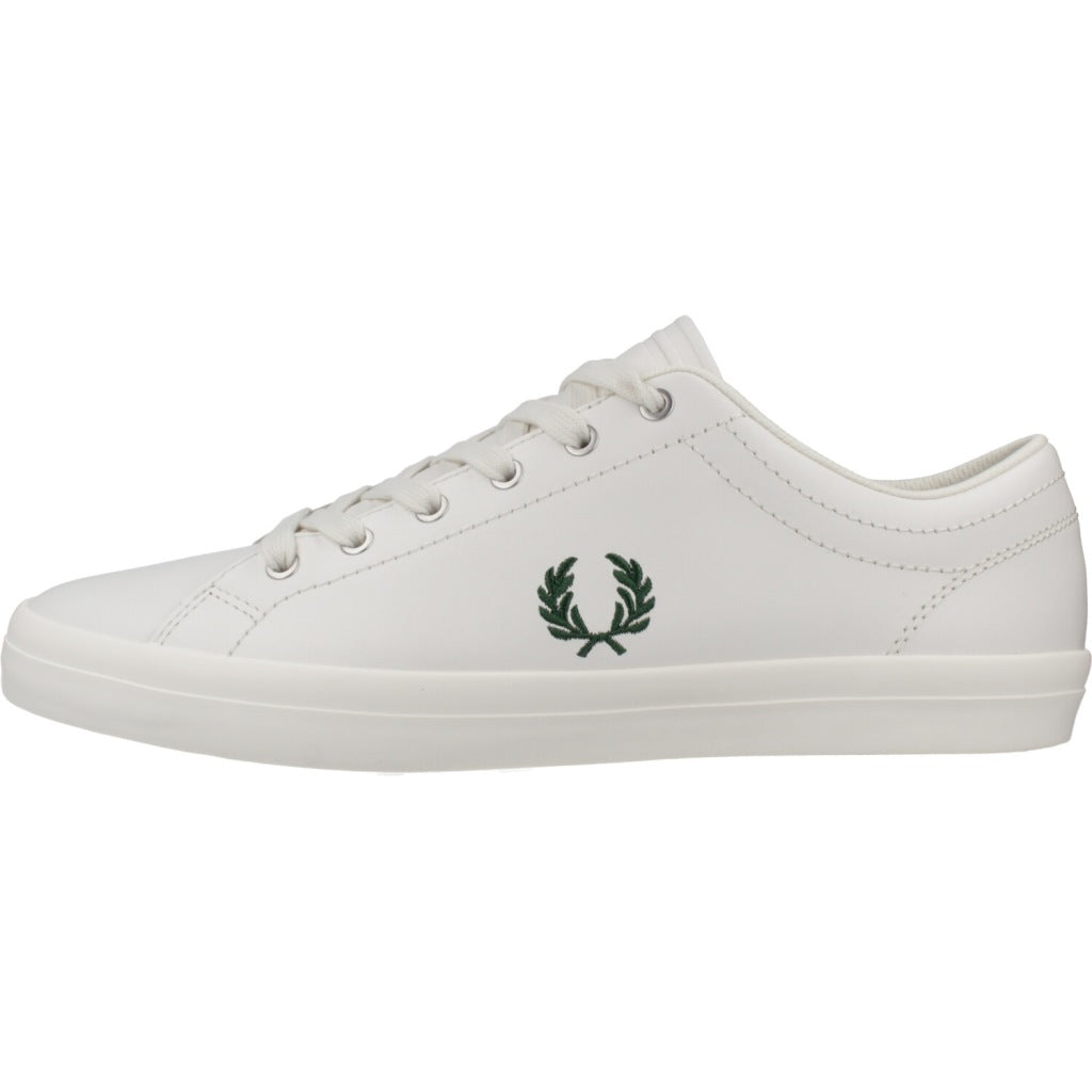 FRED PERRY BASELINE LEATHER en color BLANCO  (2)