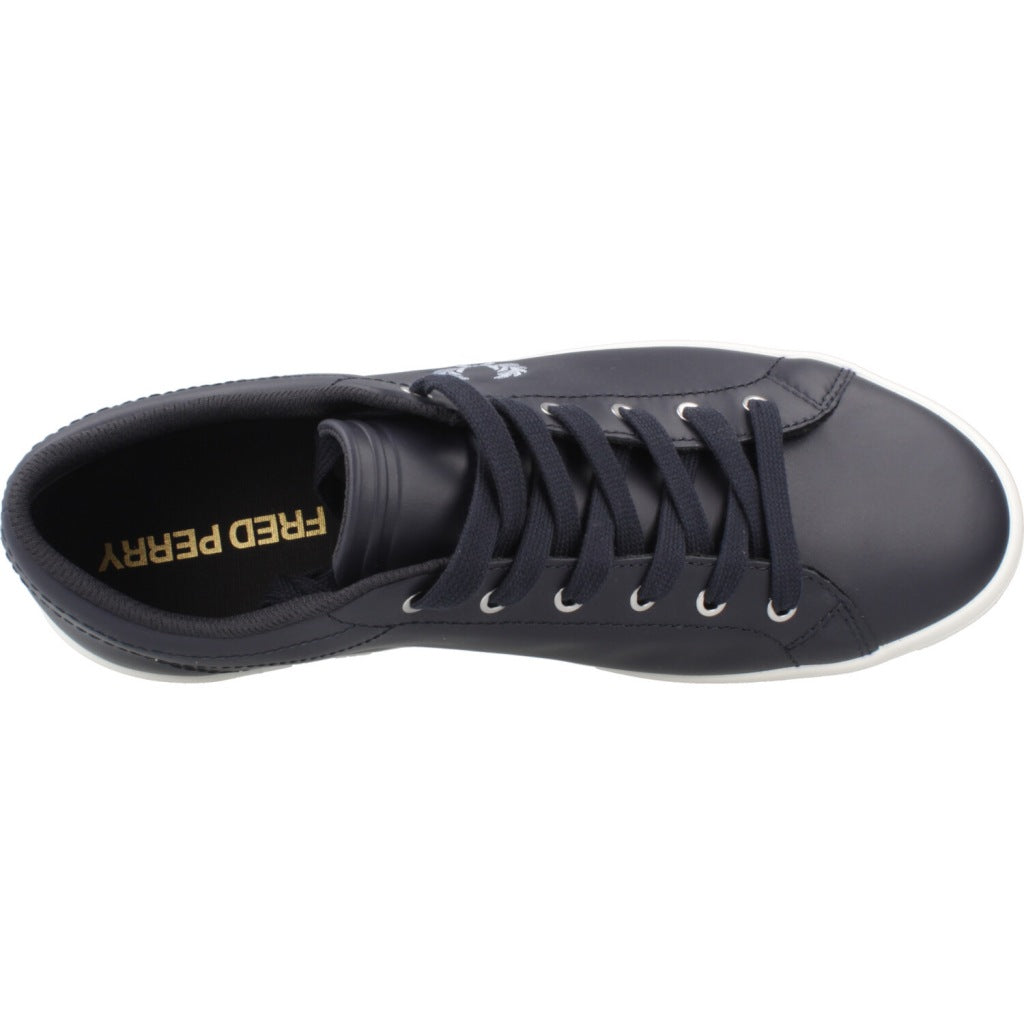 FRED PERRY BASELINE LEATHER en color AZUL  (7)