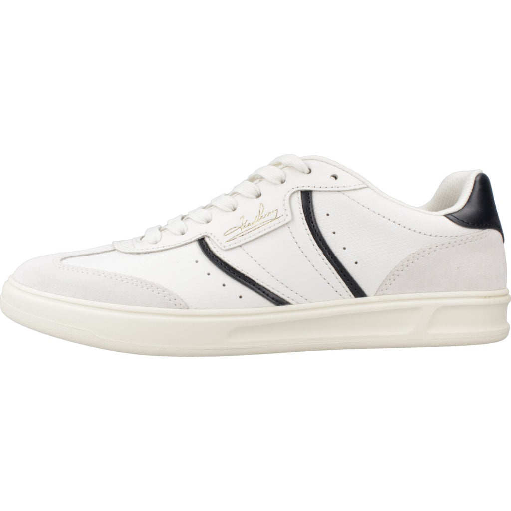 FRED PERRY  B EMBOSSED LEATHER  en color BLANCO  (2)