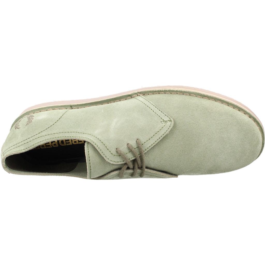 FRED PERRY  ZAPATO LINDEN SUEDE  en color VERDE  (7)