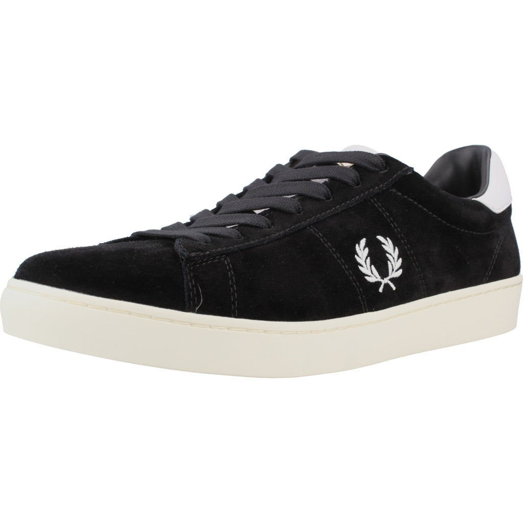 FRED PERRY B ZAPATILLA SPENCER SUEDE en color NEGRO  (1)