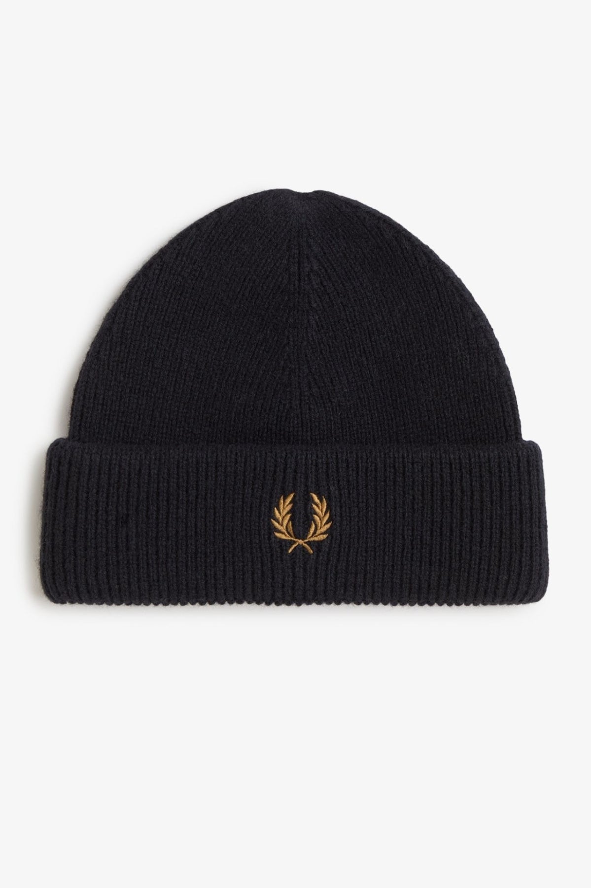 FRED PERRY CLASSIC WOOL BEANIE en color NEGRO  (1)