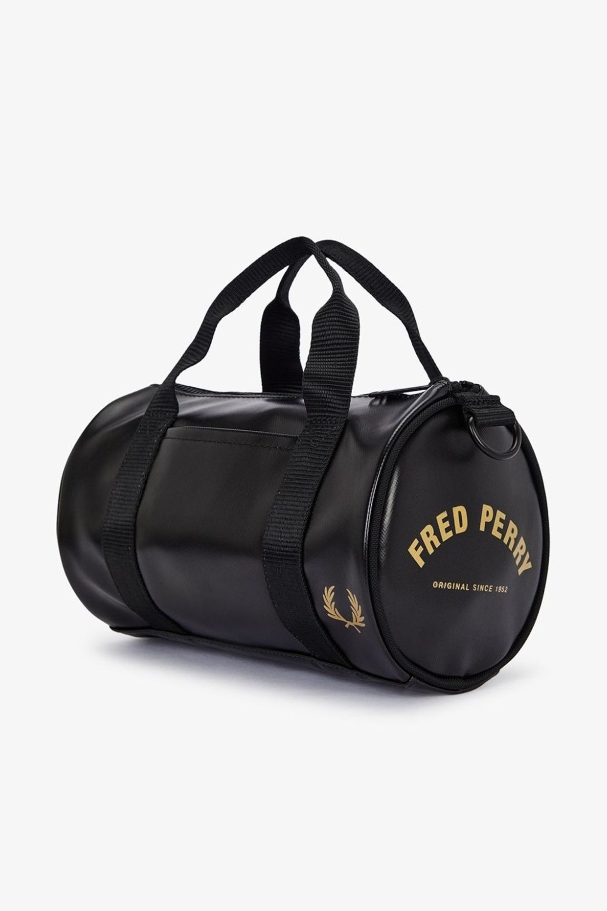 FRED PERRY TONAL CLASSIC MINI BARREL BAG en color NEGRO  (3)