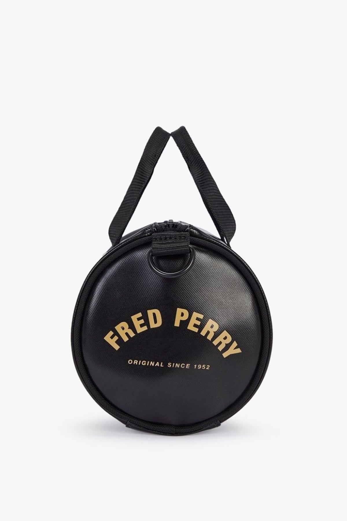 FRED PERRY TONAL CLASSIC MINI BARREL BAG en color NEGRO  (4)