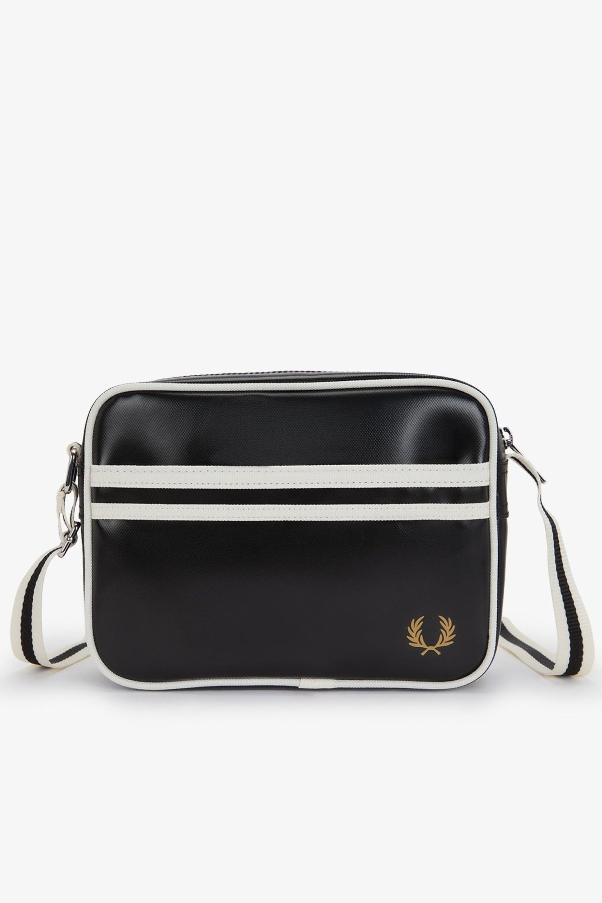 FRED PERRY CLASSIC MINI SHOUDLER BAG en color NEGRO  (2)