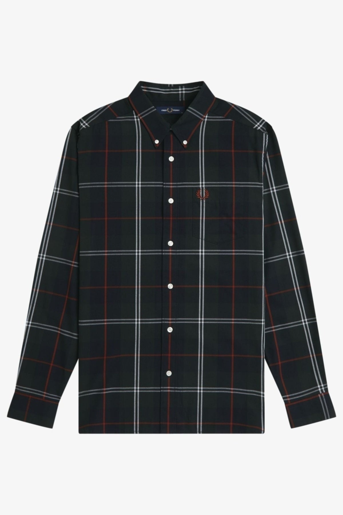 FRED PERRY POPLIN TARTAN SHIRT en color   (3)
