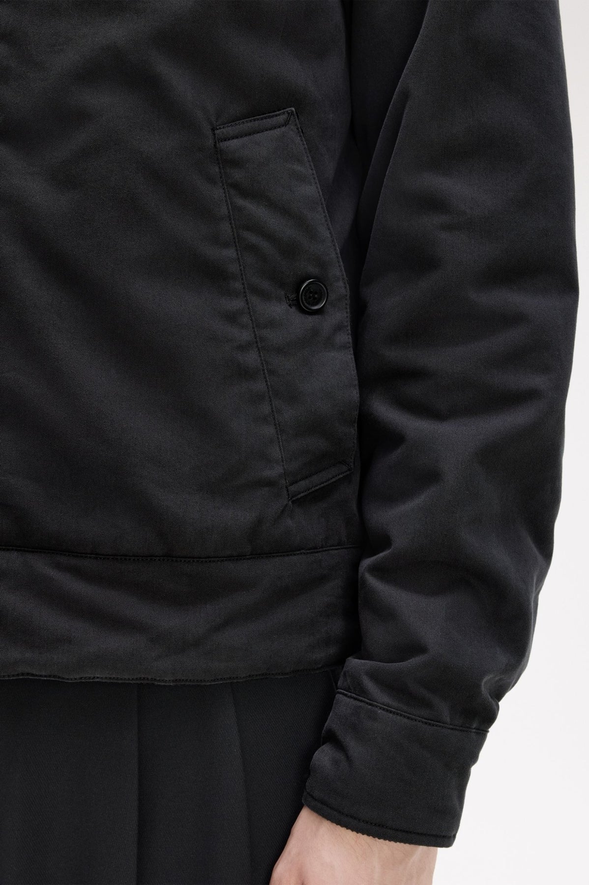 FRED PERRY THE CABAN JACKET en color NEGRO  (2)