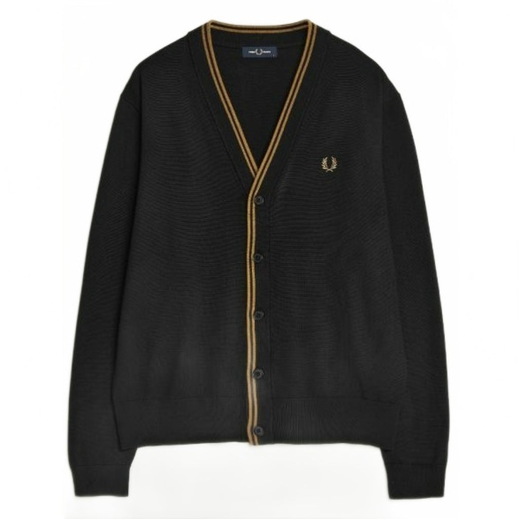 FRED PERRY CLASSIC CARDIGAN en color GRIS  (4)