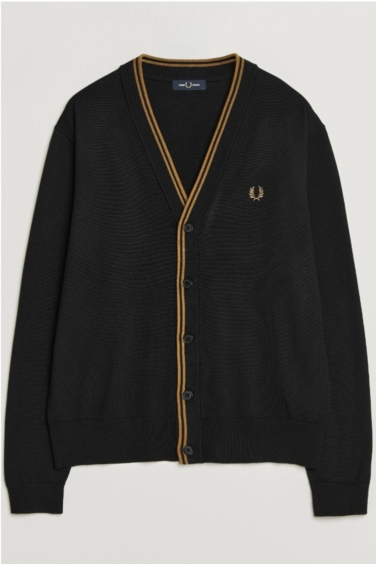 FRED PERRY CLASSIC CARDIGAN en color GRIS  (1)